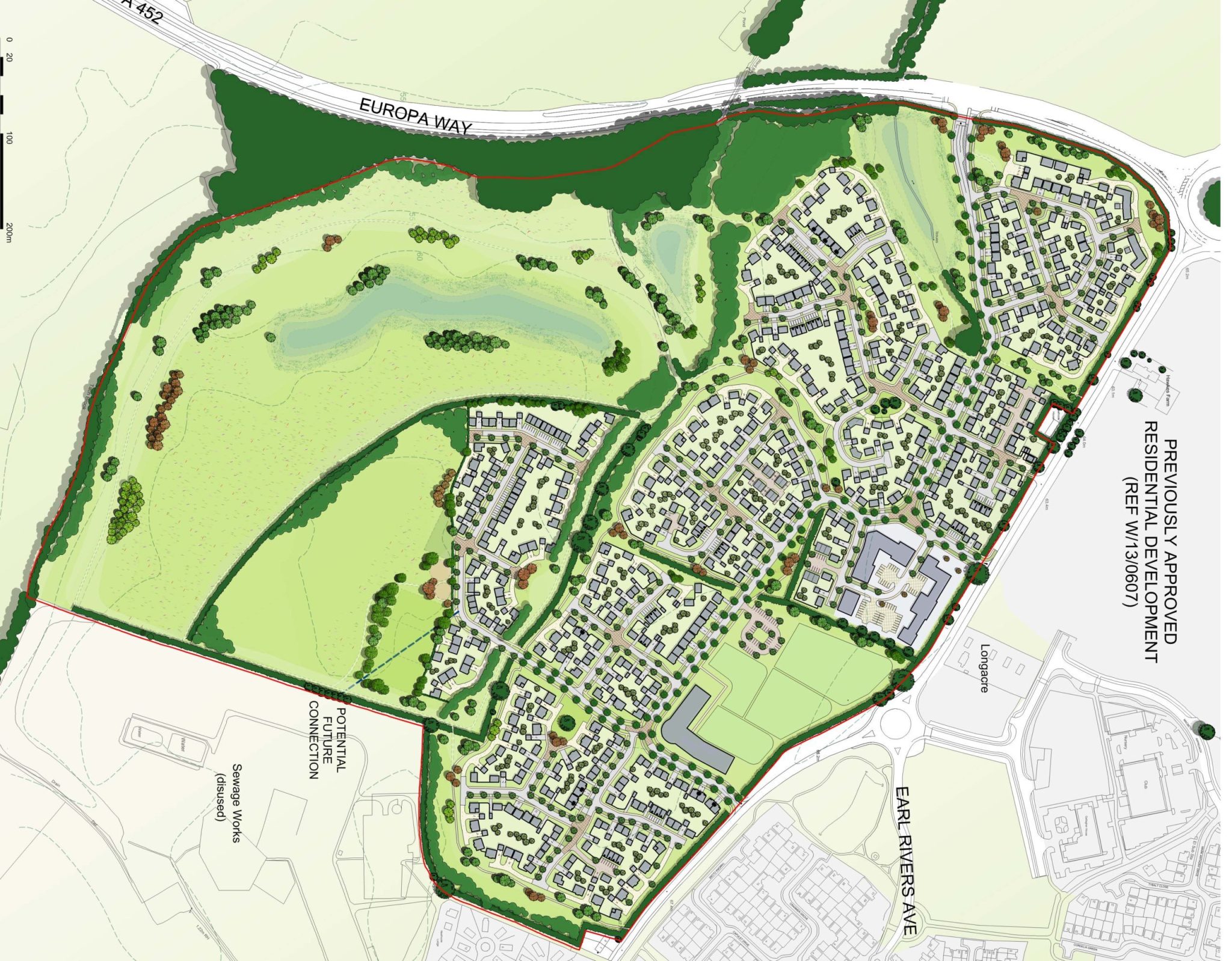 Lower Heathcote Illustrative Landscape Masterplan Promotional
