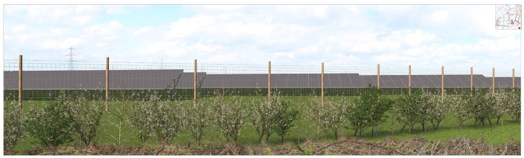 Wicken Fen Solar Park CGI