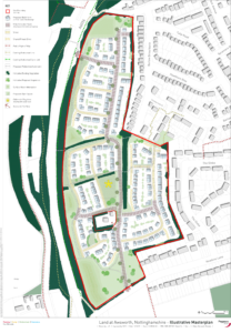 Awsworth outline planning permission, illustrative masterplan