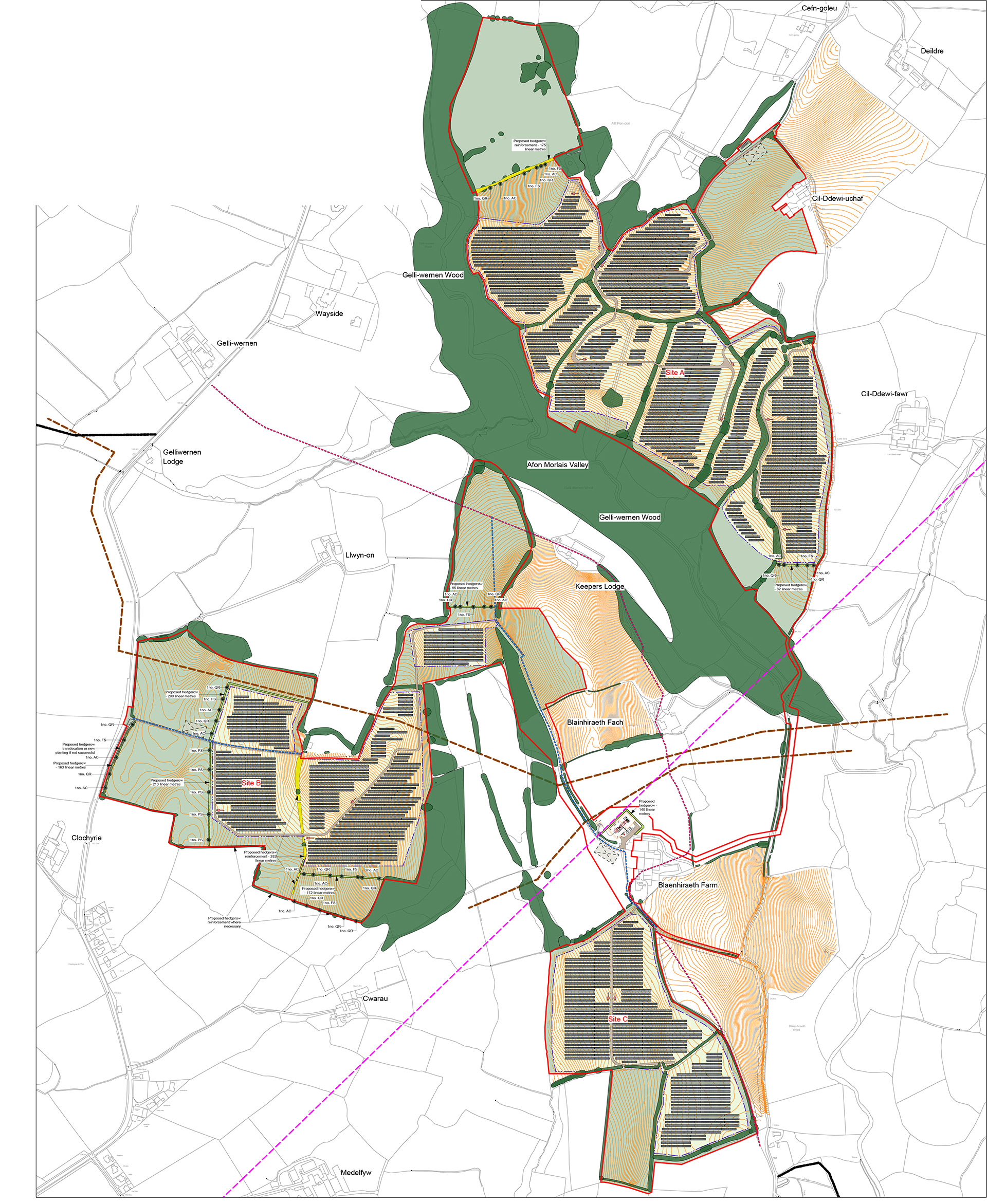 Penderi Solar Farm - Site Layout and Landscape Proposals